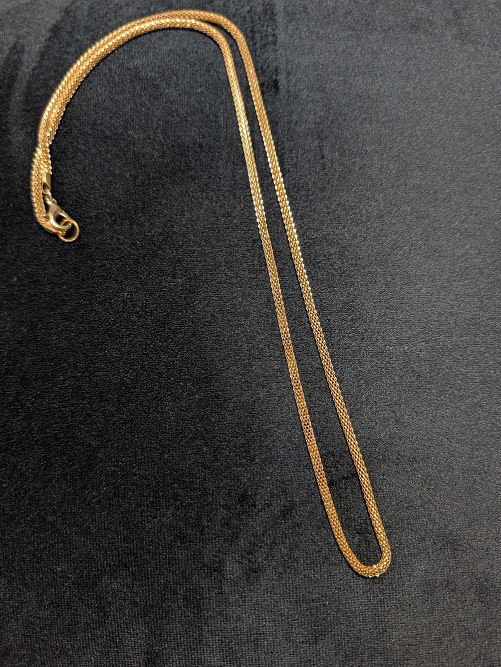 Gold Tone Woven Chain Necklace - Elegant Women's Jewelry